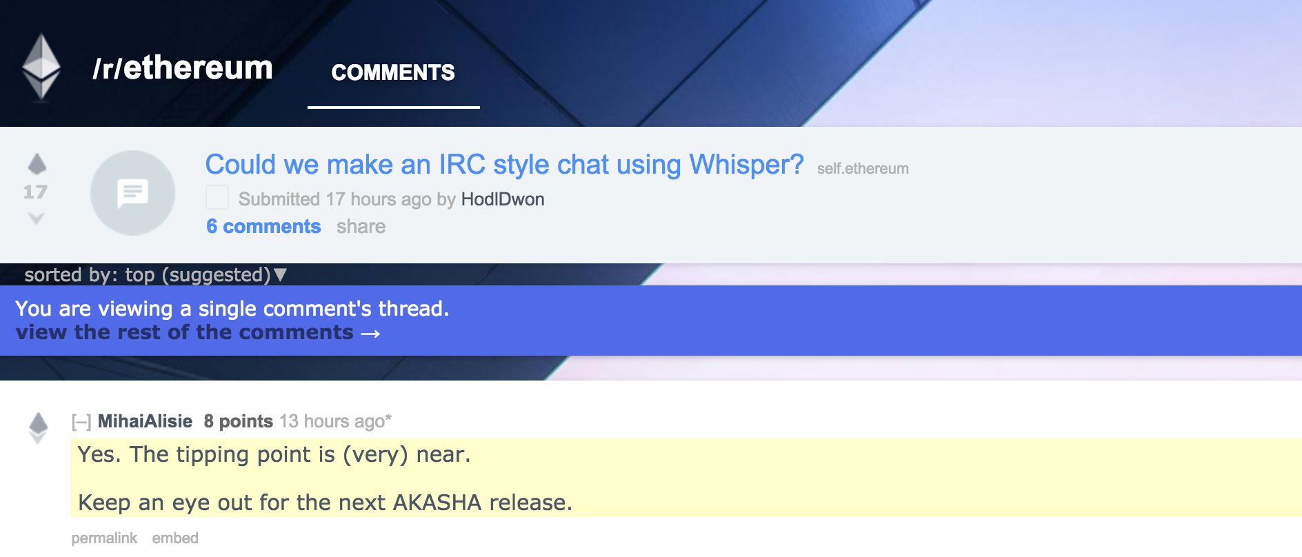 whisper reddit